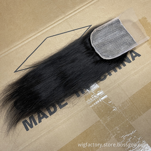 wholesale peruvian closure 4*4 lace,cheap cuticle aligned closure 4*4 silk base,mink hair bundles with closure human hair